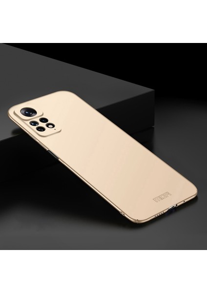 Xiaomi Redmi Için Kalkan Not 11 Pro 4g (Mediatek)/note 11 Pro 5g (Qualcomm) Kılıf Güvenli Kavrama Kaplamalı Slip Slip Mat Yüzey Sert Pc Kapağı Kayış-Altın ile (Yurt Dışından) indirimleri