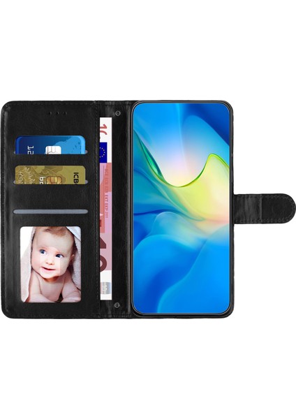 Xiaomi Poco M3 Pro 4g/5g/redmi Note 10 5g/not 10T 5g Deri Telefon Kılıfı Stand Cüzdan Black (Yurt Dışından)
