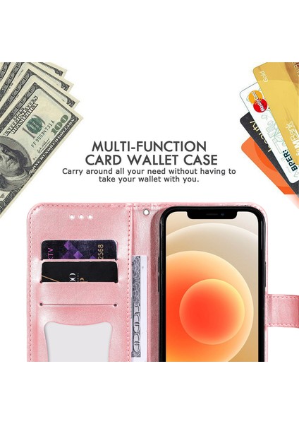 Pu Deri Izleme Çiçekleri Desen Cüzdan Telefon Kasası Xiaomi Mi Için Kordon (Yurt Dışından)