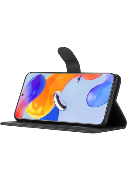 Xiaomi Redmi Için Flip Cüzdan Kılıfı Note 11 Pro 4g (Mediatek)/redmi Note 11 Pro 5g (Qualcomm), Pu Deri Basılı Eşkenar Eşken (Yurt Dışından)