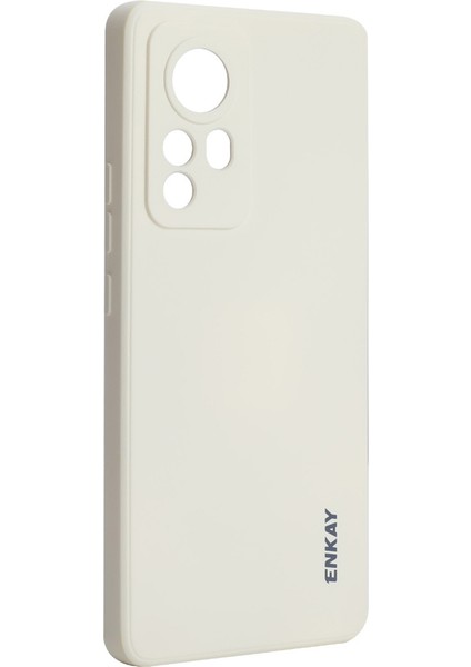 Anti-Çizgiye Kesik Kesme Deliği Açılış Sıvı Silikon Telefon Kasa Telefon Kapağı Xiaomi 12 5G/12X 5G/12S 5g-Beige (Yurt Dışından)