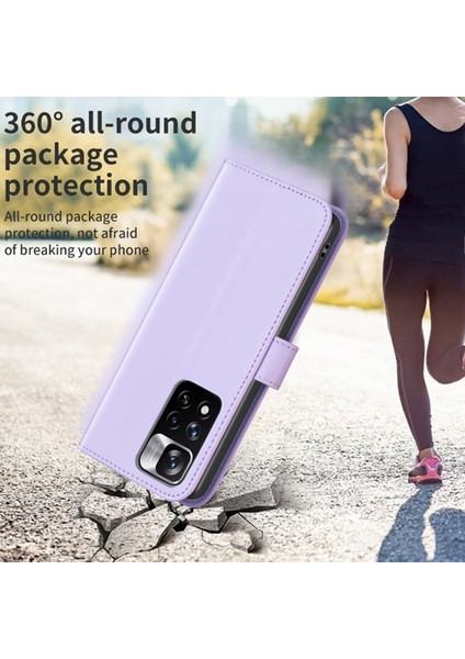 Xiaomi Redmi Için Telefon Kılıfı Note 12 Pro 4g/note 11 Pro 4g (Mediatek)/11 Pro 5g (Qualcomm) Cüzdan Pu Deri Stand Kapak-Mor (Yurt Dışından) indirimleri