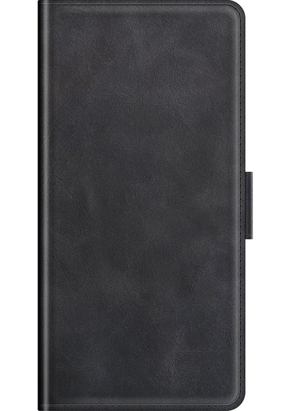 Manyetik Çift Toka Pu Deri Cüzdan Stand Kılıfı Xiaomi Mi 11 Lite 4g/5g/11 Lite 5g Ne-Black (Yurt Dışından)