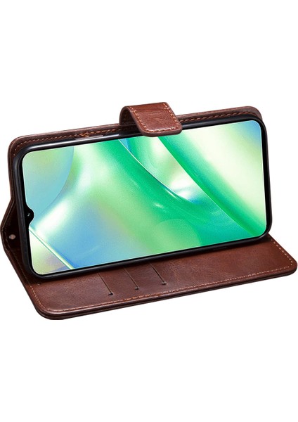 Xiaomi Redmi Için Note 12 Pro 4g/note 11 Pro 5g (Qualcomm)/11 Pro 4g (Mediatek) Deri Kılıf Stand Cüzdan Telefon Kapak-Brown (Yurt Dışından) indirimleri