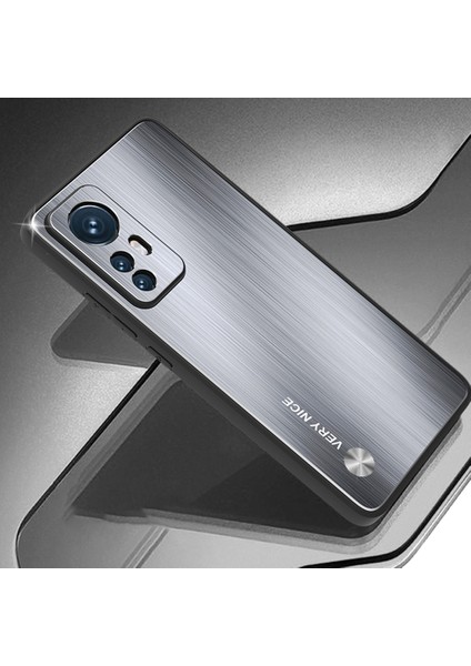 Xiaomi 12 5G/12X 5G/12S Için 5g Cep Telefonu Tpu Çerçeve Alüminyum Alaşım Geri Sert Sabit Anti-Chock Telefon Vaka Silver (Yurt Dışından) indirimleri