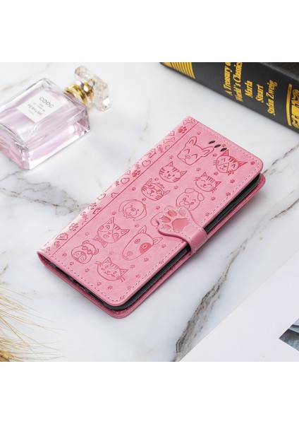 Baskı Kedi Köpek Desen Tasarımı Manyetik Deri Stand Kılıfı Xiaomi Redmi Note 10 5g/poco M3 Pro 5g/poco M3 Pro 4g-Pink (Yurt Dışından) fiyatları