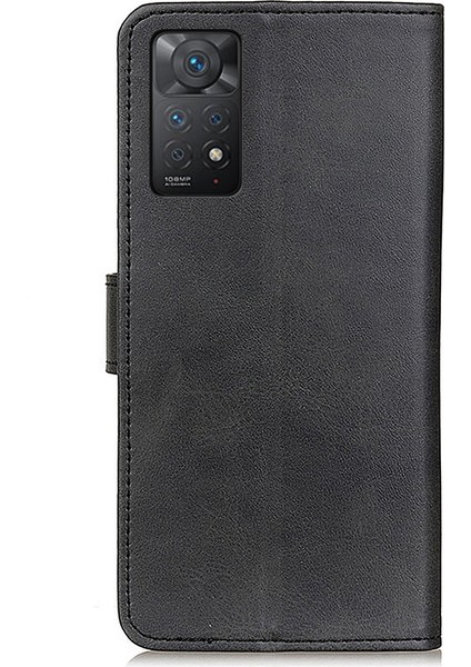 Xiaomi Redmi Için Note 12 Pro 4g/11 Pro 4g (Mediatek)/note 11 Pro 5g (Qualcomm) Dokulu Pu Deri Folio Kılıf Stand Standı Cüzdan Manyetik Flip Cover-Black (Yurt Dışından) indirimleri