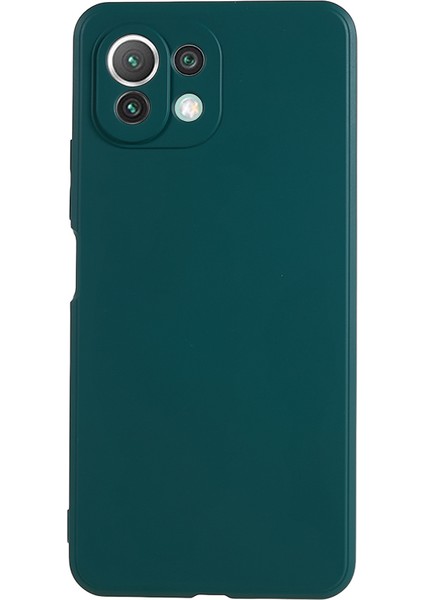 Xiaomi 11 Lite 5g Ne/mı 11 Lite 5g/4g Telefon Kılıfı Yumuşak Fiber Astar Ka Tpu Cep Telefonu Kapak-Army Yeşil (Yurt Dışından)