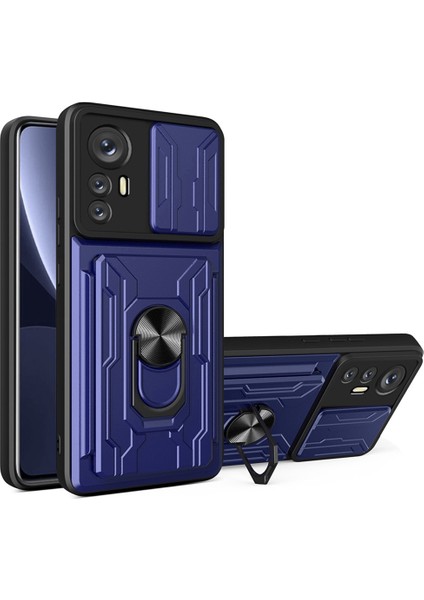 Xiaomi 12 Pro 5G/12S Pro 5g/12 Pro (Boyut) Için Kickstand Telefon Kasası 5g, Sıyırılabilir Kart Tutucu Pc+Tpu Hibrit Kapak (Yurt Dışından)