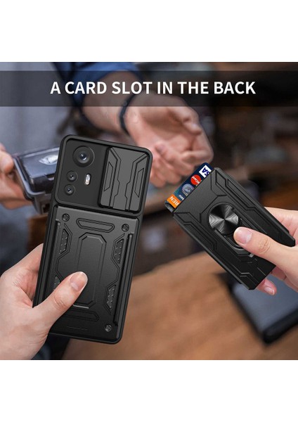 Xiaomi 12 Pro 5G/12S Pro 5g/12 Pro (Boyut) Için Kickstand Telefon Kasası 5g, Sıyırılabilir Kart Tutucu Pc+Tpu Hibrit Kapak (Yurt Dışından) indirimleri