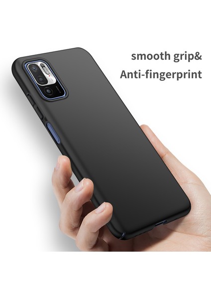 Xiaomi Redmi Için Note 10T 5g/not 10 5g/poco M3 Pro 4g/m3 Pro 5g Düz Renkli Pc Kapağı Anti-Drop Telefon Kılıfı Black (Yurt Dışından) modelleri