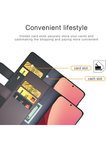 Xiaomi 12 Pro 5G/12S Pro 5g/12 Pro (Boyut) 5g Flip Cüzdan Kılıfı Bölünmüş Orijinal Deri Manyetik Kapanma Stand Folio Koruyucu Kapak Kahverengi (Yurt Dışından) fiyatları