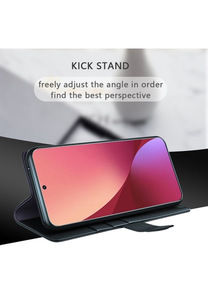 Xiaomi 12 Pro 5G/12S Pro 5g/12 Pro (Boyut) 5g Flip Cüzdan Kılıfı Bölünmüş Orijinal Deri Manyetik Kapanma Stand Folio Koruyucu Kapak Kahverengi (Yurt Dışından) modelleri
