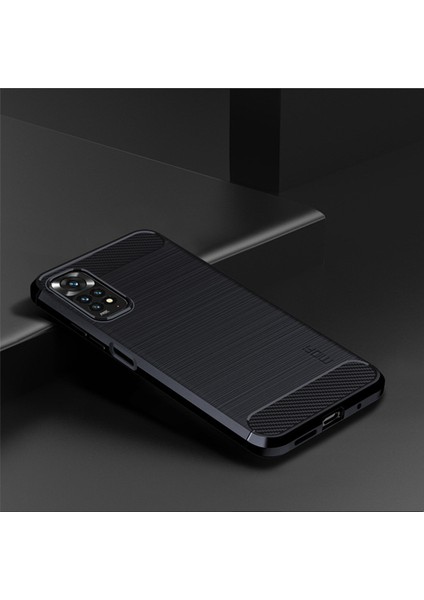 Xiaomi Redmi Için Not 11 4g (Qualcomm)/not 11S 4g Tpu Koruyucu Fırçalanmış Yüzey Karbon Fiber Cep Telefon Kılıfı Kapak Mavisi (Yurt Dışından) indirimleri