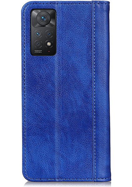 Xiaomi Redmi Için Note 12 Pro 4g/11 Pro 4g (Mediatek)/note 11 Pro 5g (Qualcomm) Litchi Doku Standı Cüzdan Kapağı Manyetik Otomatik Autsorbed Split Deri Telefon Kılıfı (Yurt Dışından) indirimleri