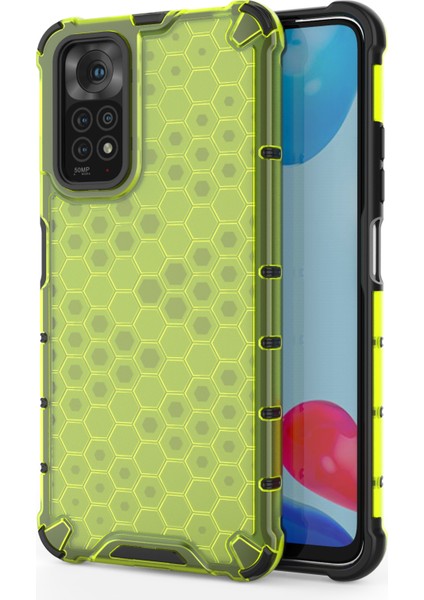 Xiaomi Redmi Için Not 11 4g (Qualcomm)/not 11S 4g Yumuşak Tpu+Sert Pc Kılıfı Petek Dokulu Kıvlatıcı Anti Anti Anti Anti Anti Anti-Clapt (Yurt Dışından)