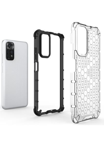 Xiaomi Redmi Için Not 11 4g (Qualcomm)/not 11S 4g Yumuşak Tpu+Sert Pc Kılıfı Petek Dokulu Kıvlatıcı Anti Anti Anti Anti Anti Anti-Clapt (Yurt Dışından) indirimleri