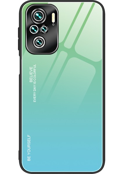 Xiaomi Poco M5S 4g/redmı Için Renk Derneği Deseni Temperli Cam Telefon Geri Kılıf Kabuğu (Yurt Dışından)