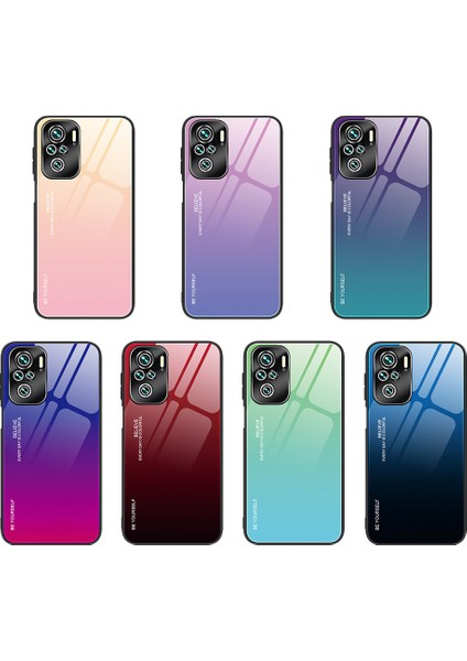 Xiaomi Poco M5S 4g/redmı Için Renk Derneği Deseni Temperli Cam Telefon Geri Kılıf Kabuğu (Yurt Dışından) fiyatları