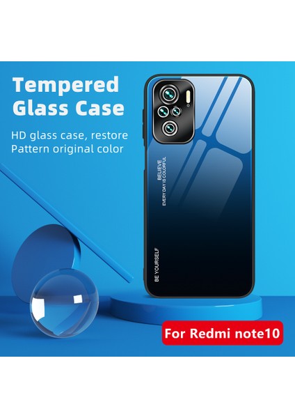 Xiaomi Poco M5S 4g/redmı Için Renk Derneği Deseni Temperli Cam Telefon Geri Kılıf Kabuğu (Yurt Dışından) indirimleri