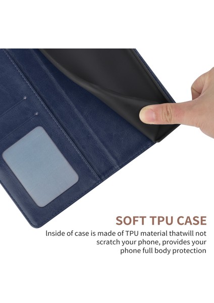 Y Şeklindeki Çizgi, Şok-Emilmiş Pu Deri Telefon Cüzdan Kabuğu Kabuk Standı Standı Kapak Xiaomi Redmi Note 10 5g/redmi Not 10T 5g/poco M3 Pro 4g/poco M3 Pro 5g-Blue (Yurt Dışından)
