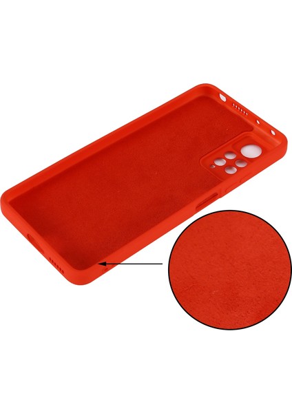 Xiaomi Redmi Için Note 12 Pro 4g/11 Pro 4g (Mediatek)/note 11 Pro 5g (Qualcomm) Şok Geçirmez Sıvı Silikon Telefon Kasası Salklı Kırmızı (Yurt Dışından) fırsatları