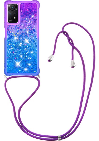 Xiaomi Redmi Için Note 12 Pro 4g/11 Pro 4g (Mediatek)/note 11 Pro 5g (Qualcomm) Defender Gradient Tpu Glitter Kılıf Akan Sıvı Hızlı ve Kradard-Doğru/mavi ile (Yurt Dışından) modelleri