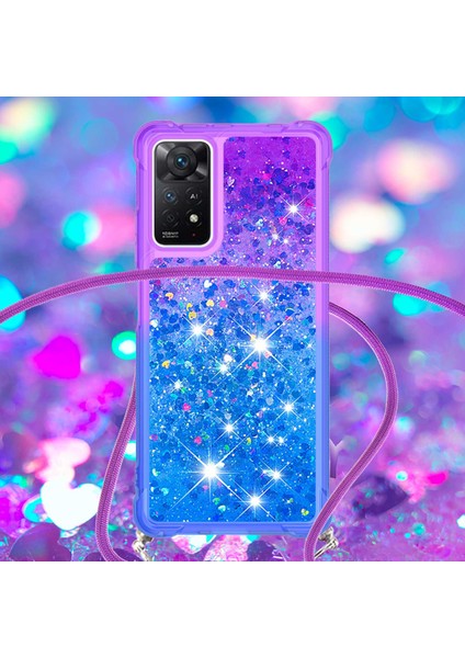 Xiaomi Redmi Için Note 12 Pro 4g/11 Pro 4g (Mediatek)/note 11 Pro 5g (Qualcomm) Defender Gradient Tpu Glitter Kılıf Akan Sıvı Hızlı ve Kradard-Doğru/mavi ile (Yurt Dışından) fırsatları