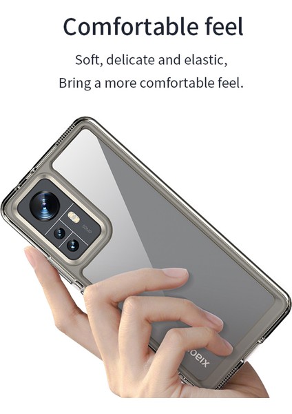 Xiaomi 12/12X/12S 5g Tpu+Akrilik Damla Geçirmez Şeffaf Telefon Kılıfı Bağımsız Pc Düğmeleri-Tövbe Terazik Mavi (Yurt Dışından)