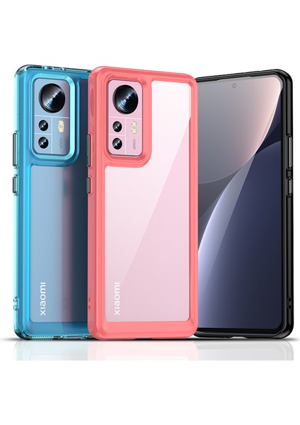 Xiaomi 12/12X/12S 5g Tpu+Akrilik Damla Geçirmez Şeffaf Telefon Kılıfı Bağımsız Pc Düğmeleri-Tövbe Terazik Mavi (Yurt Dışından)