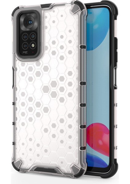 Xiaomi Redmi Için Note 11 4g (Qualcomm)/not 11S 4g Yumuşak Tpu+Sert Pc Kılıfı Petek Dokulu Kıvlatıcı Anti Anti Anti Anti Anti Anti-Claps Cover-Grey (Yurt Dışından)