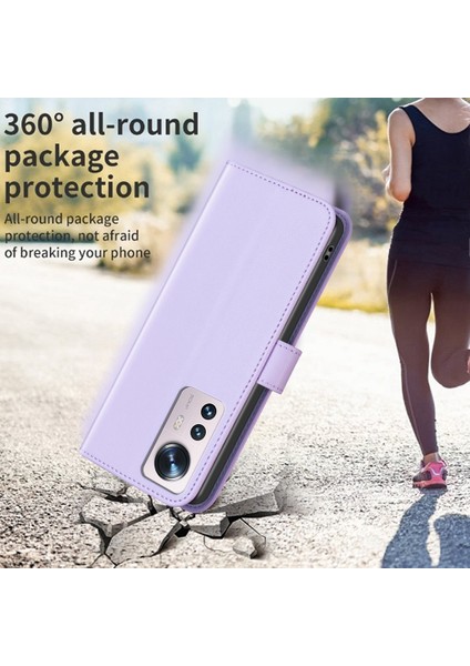 Xiaomi 12 5G/12X 5G/12S 5g Için 5g Anti-Dut Pu Deri Deri Cüzdan Stand Kılıfı Iç Tpu Kapak-Mor (Yurt Dışından) indirimleri