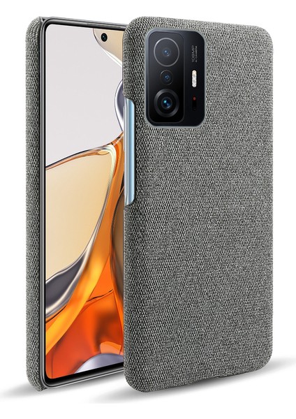 Xiaomi Için Dayanıklı Telefon Kabuğu Bez Kaplamalı Plastik Telefon Kasası 11T Pro/xiaomi 11T-GREY (Yurt Dışından)