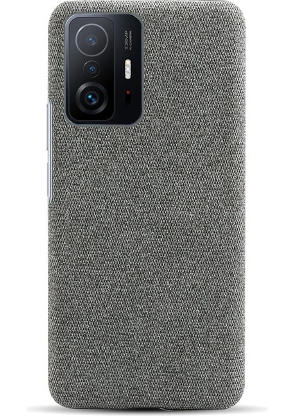 Xiaomi Için Dayanıklı Telefon Kabuğu Bez Kaplamalı Plastik Telefon Kasası 11T Pro/xiaomi 11T-GREY (Yurt Dışından)