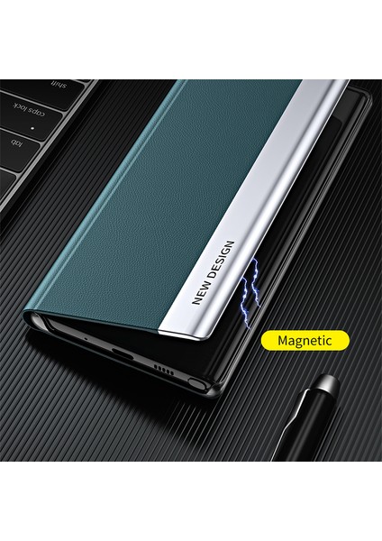 Pu Deri Tam Koruma Cep Telefonu Stand Xiaomi Mi Için Koruyucu Kapak 11 Lite 4g /5g /11 Lite 5g Ne-Kırmızı (Yurt Dışından)