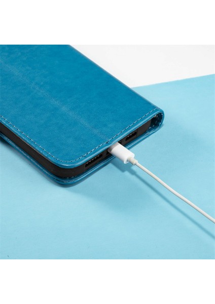 Xiaomi 12 Pro 5g/12 Pro (Boyut) Için 5G/12S Pro 5g Dört Yapraklı Yonca Deseni Baskılı Stand Pu Deri Telefon Cüzdan Kapak-Mavi (Yurt Dışından) fırsatları