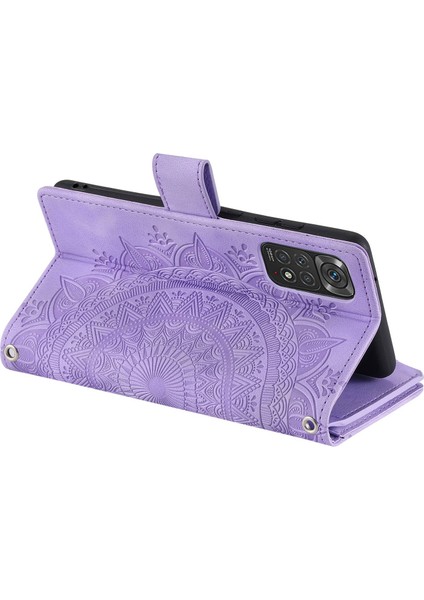 Xiaomi Için Redmi Note 11 4g (Qualcomm)/redmi Note 11S 4g Pu Deri Stand Çok Kart Yuvası Cüzdan Fermuar Cep Mandala Çiçek Baskılı Telefon Kılıfı Doğru (Yurt Dışından) indirimleri
