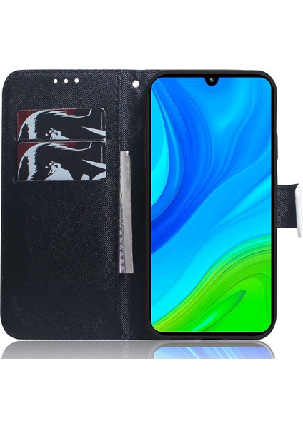Xiaomi Için Redmi 10A 3D Desen Baskı Deri Folio Kapak Standı Cüzdan Şok Geçirmez Tpu Strap-Yığın Sincapları ile Manyetik Kapatma Kılıfı (Yurt Dışından)