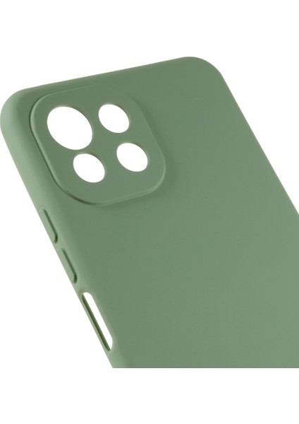 Xiaomi Mi Için 11 Lite 4g/5g/11 Lite 5g Ne 2.0mm Kalınlığında Tpu Telefon Kasası Sıvı Silikon Doku Bırak Koruyucu Kapak Yeşili (Yurt Dışından)