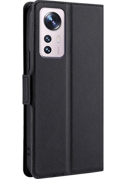 Xiaomi 12 Pro 5G/12S Pro 5g/12 Pro (Boyut) 5g Pu Deri Kart Tutucu Stand Kılıfı Şok Geçirmez Tpu Yan Manyetik Koruma Kitap Flip Folio Cover-Black (Yurt Dışından) indirimleri