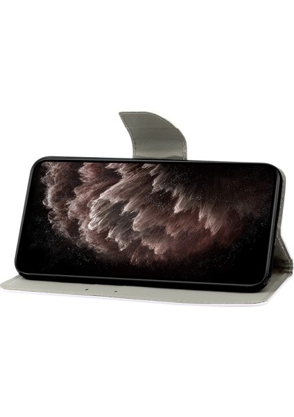Çapraz Doku Deseni Deri Telefon Stand Kapağı Kapak Kılıfı Xiaomi Poco M3 Pro 4g/5g/redmi Note 10 5g/redmi Not 10T 5g-Leopard (Yurt Dışından)