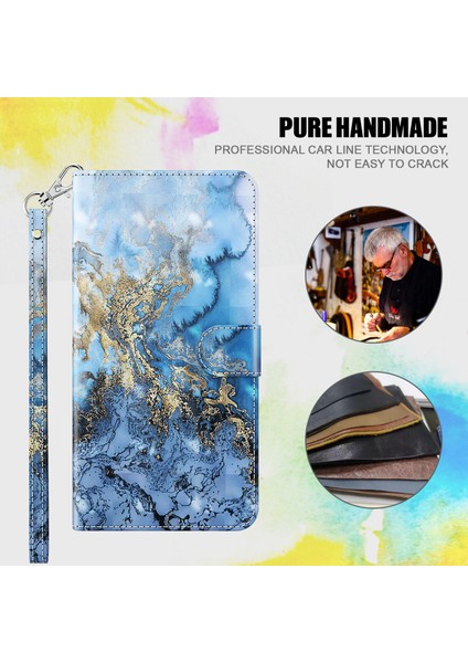 Xiaomi Redmi Için Note 12 Pro 4g/11 Pro 4g (Mediatek)/note 11 Pro 5g (Qualcomm) Cüzdan Telefon Kılıfı 3D Yaratıcı Desen Baskı Pu Deri Deri Stand Strap-Bauhinia Vadisi ile Flip Kapak (Yurt Dışından)