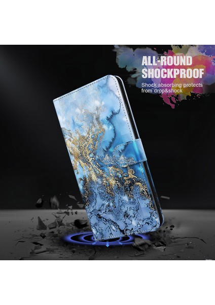 Xiaomi Için Redmi Note 10 5g/xiaomi Poco M3 Pro 4g/5g Cüzdan Telefon Kılıf Desen Baskılı Pu Deri Manyetik Kapak Kayış/kartlar Tutucu Milky Yolu (Yurt Dışından)