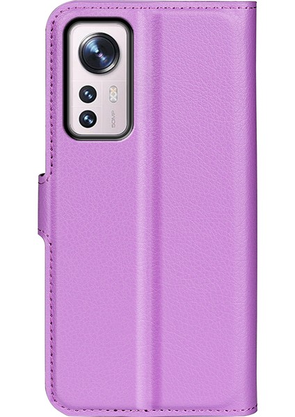 Xiaomi 12 5G/12X 5G/12S Için 5g Litchi Doku Deri Kapağı Tam Koruma Standı Cüzdan Cep Telefonu Vaka Doğru (Yurt Dışından) fırsatları