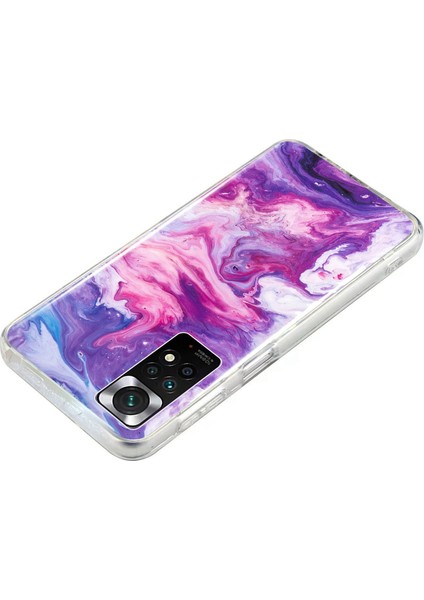 Xiaomi Redmi Için Note 11 4g (Qualcomm)/not 11S 4g Imd Mermer Desen Cep Telefon Kapağı Esnek Tpu Bırak-Kötü Kılıf Kırmızı (Yurt Dışından) fiyatları