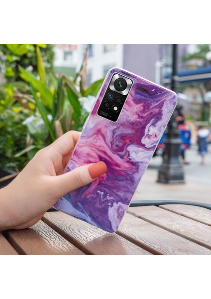 Xiaomi Redmi Için Note 11 4g (Qualcomm)/not 11S 4g Imd Mermer Desen Cep Telefon Kapağı Esnek Tpu Bırak-Kötü Kılıf Kırmızı (Yurt Dışından) fırsatları