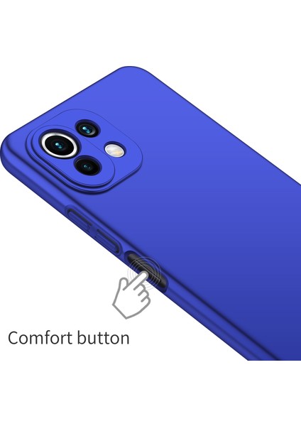 Xiaomi 11 Lite 5g Ne/mı 11 Lite 4g/5g Düz Renkli Çizgiye Karşı Anti-Çizik Sert Pc Cep Telefonu Kasası Mavisi Için Telefon Kapağı (Yurt Dışından) fırsatları