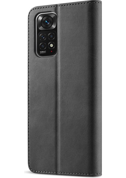 Xiaomi Redmi Için Deri Cüzdan Telefon Kılıfı Note 12 Pro 4g/11 Pro 4g (Mediatek)/note 11 Pro 5g (Qualcomm) Ayarlanabilir Stand-Black (Yurt Dışından) modelleri