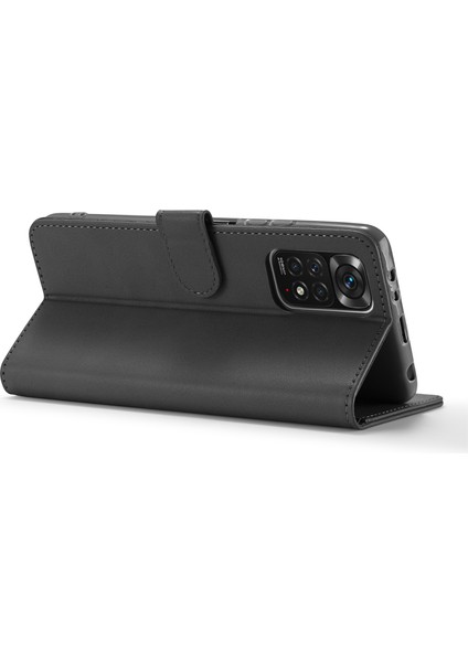 Xiaomi Redmi Için Deri Cüzdan Telefon Kılıfı Note 12 Pro 4g/11 Pro 4g (Mediatek)/note 11 Pro 5g (Qualcomm) Ayarlanabilir Stand-Black (Yurt Dışından) indirimleri