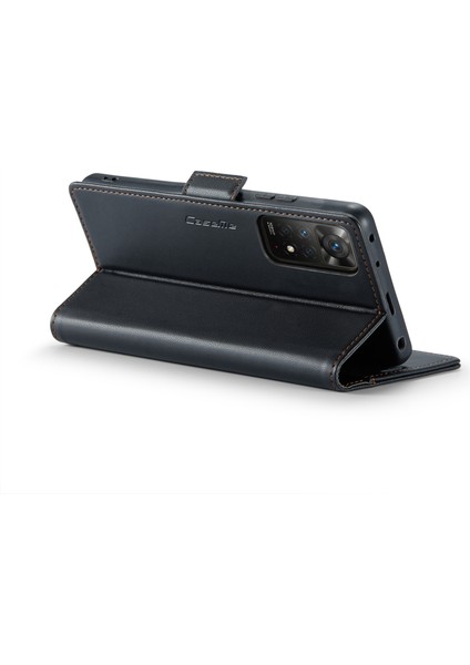 Xiaomi Redmi Için Deri Kılıf Not 11 Pro 4g (Mediatek)/note 11 Pro 5g (Qualcomm)/note 12 Pro 4g Rfıd Engelleme Telefon Kapak Black (Yurt Dışından) modelleri